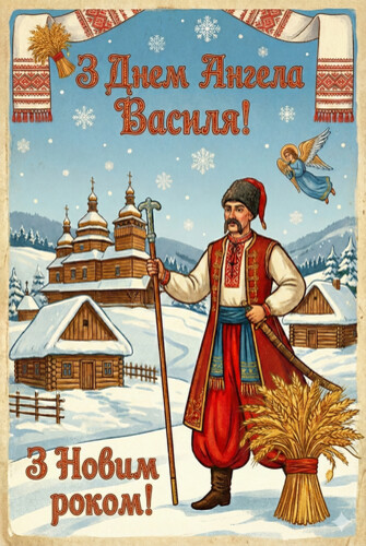 Привітання з іменинами Василя